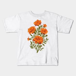 Marigold Flowers Kids T-Shirt